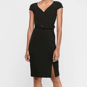 NWT 🖤 EXPRESS Black Belted Dress